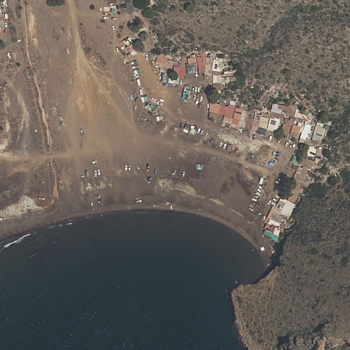 Aerial map of Playa Gorguel