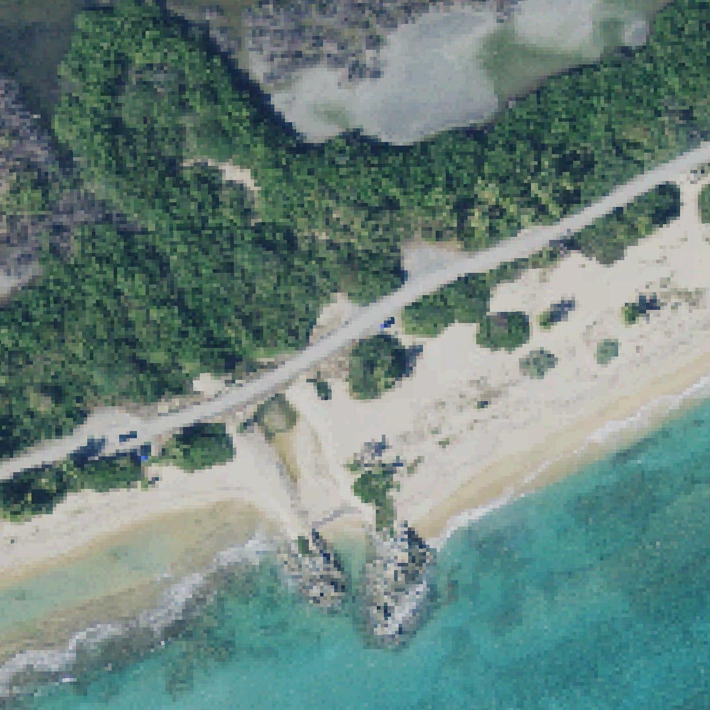Aerial map of Playa Grande