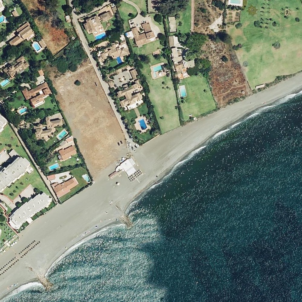 Aerial map of Playa Guadalmina