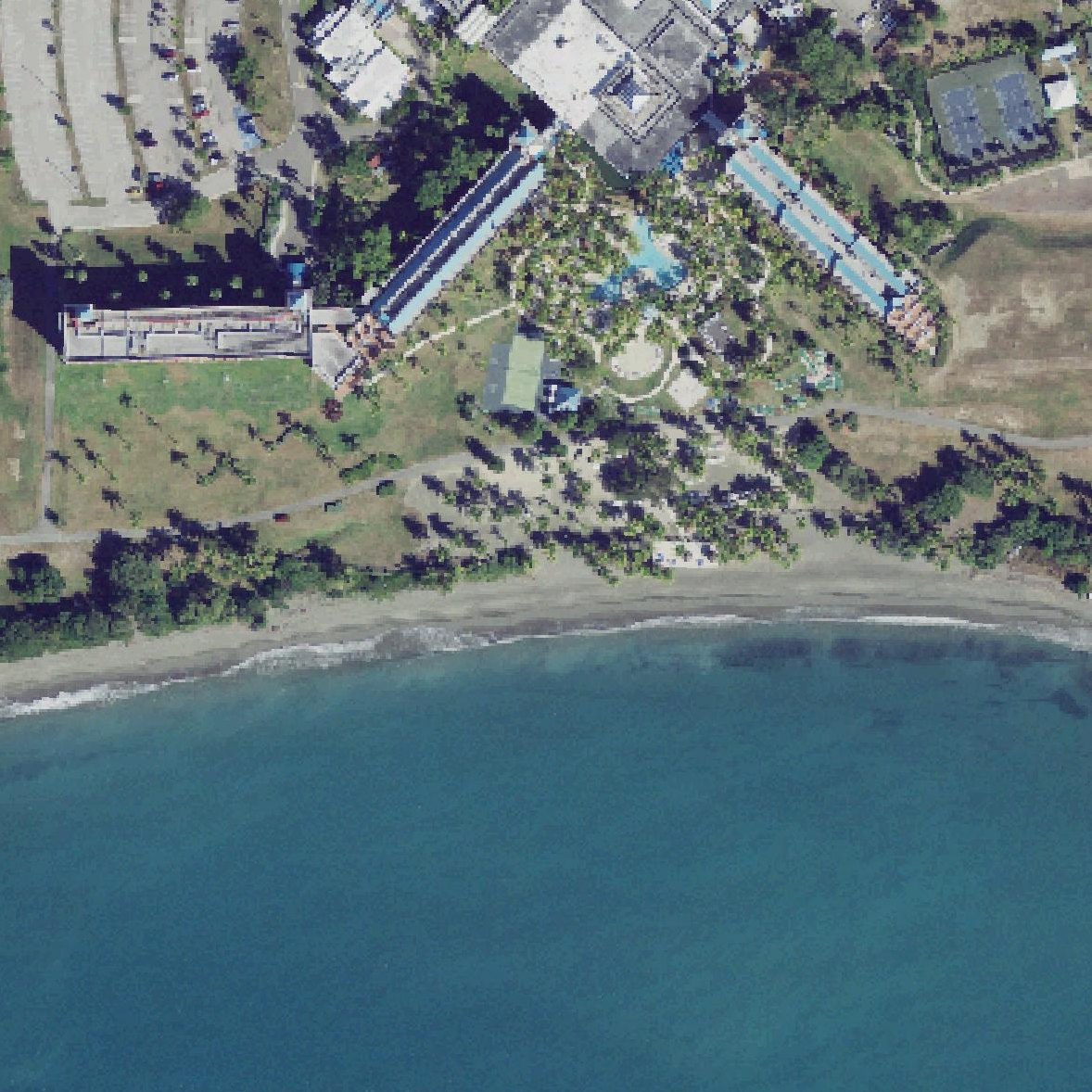 Aerial map of Playa Hilton Ponce