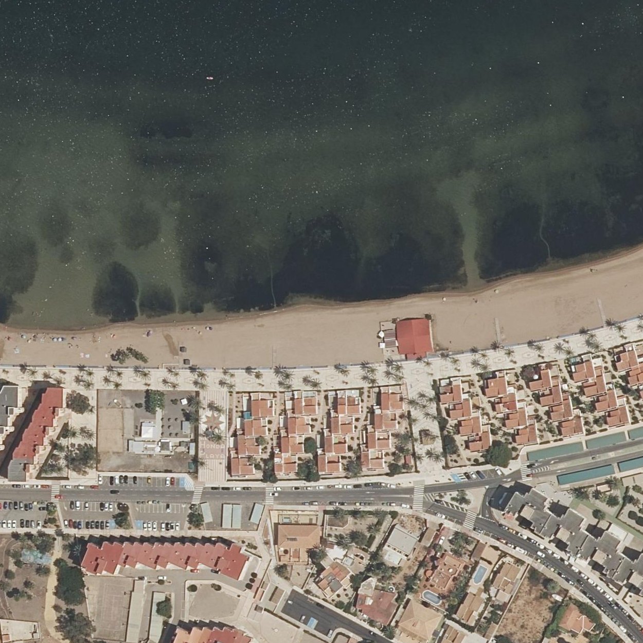 Aerial map of Playa Honda