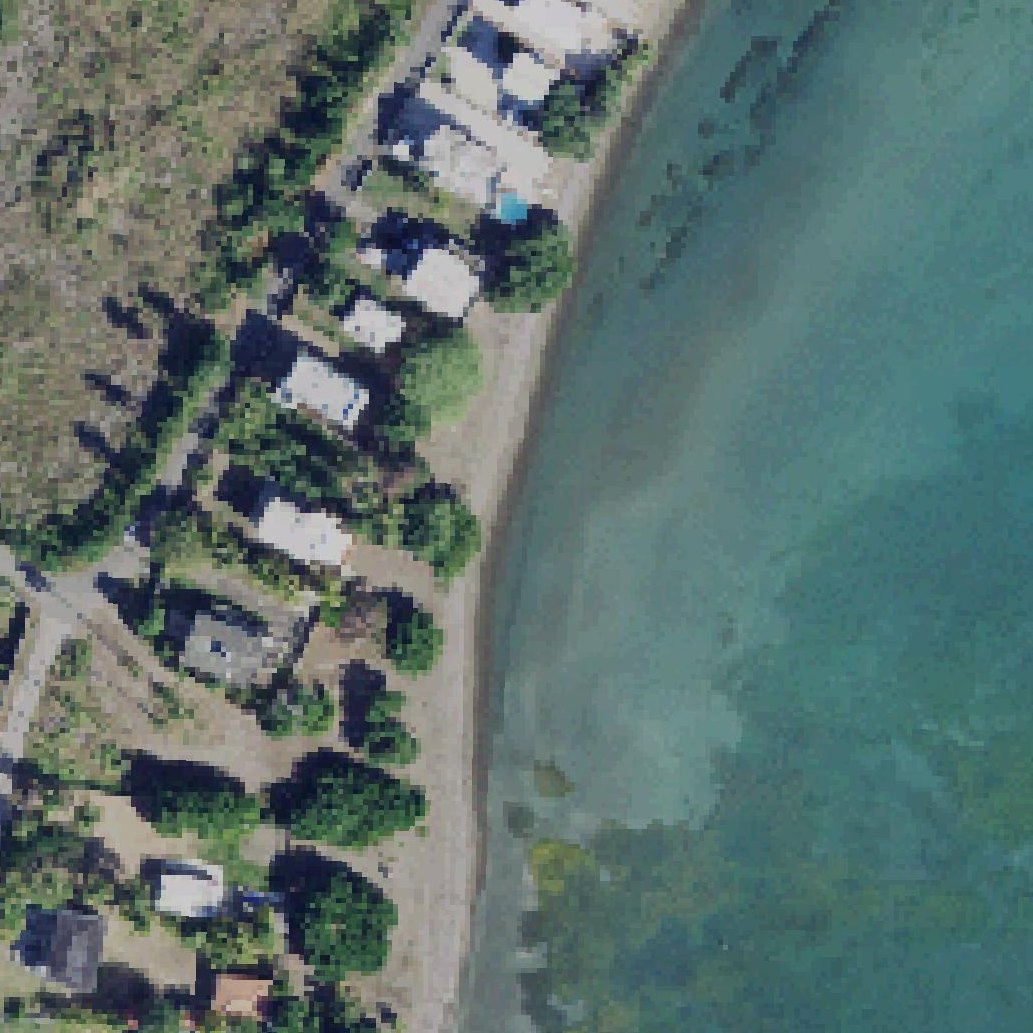 Aerial map of Playa Jauca