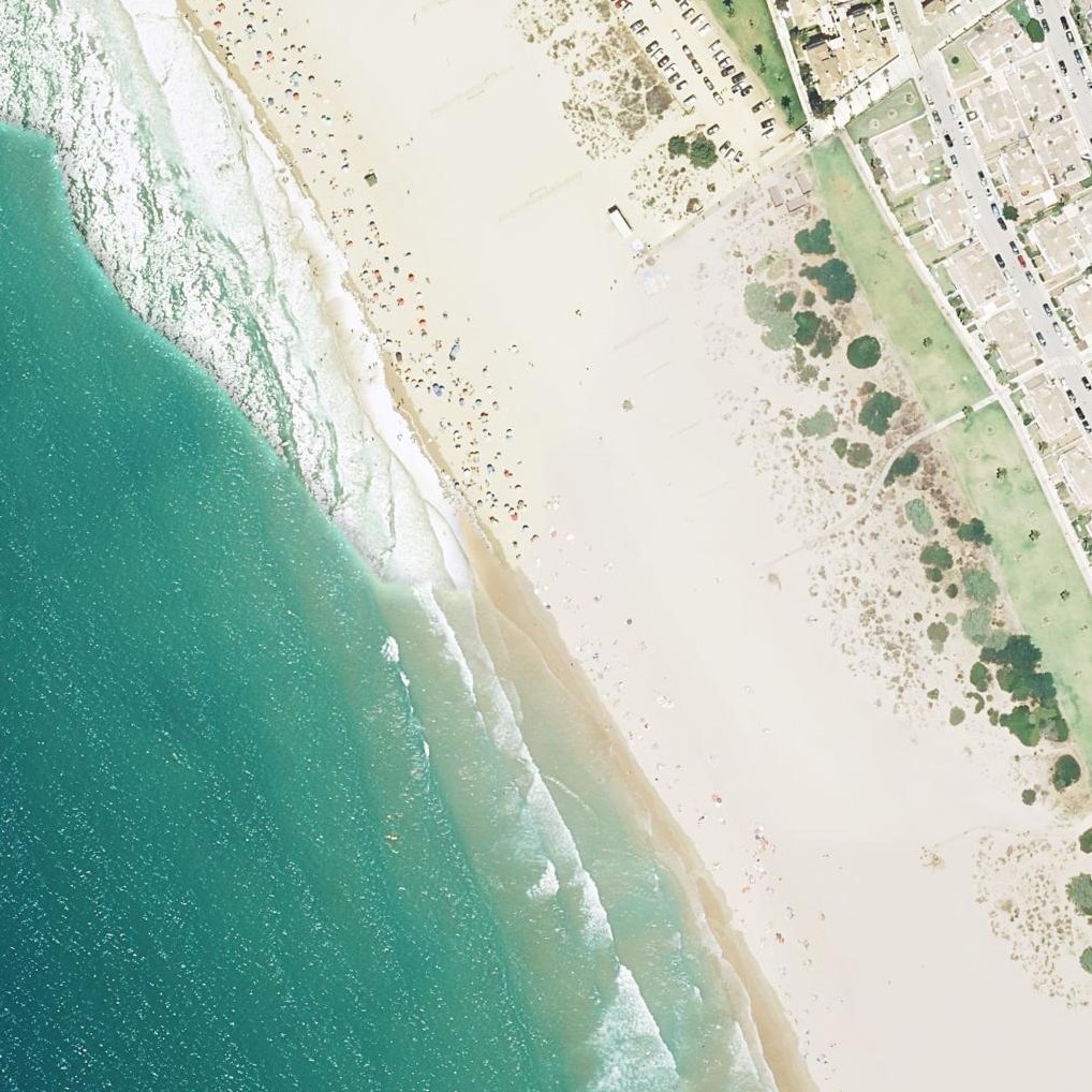 Aerial map of Playa La Barrosa