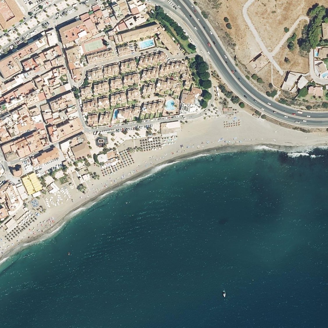 Aerial map of Playa La Cala