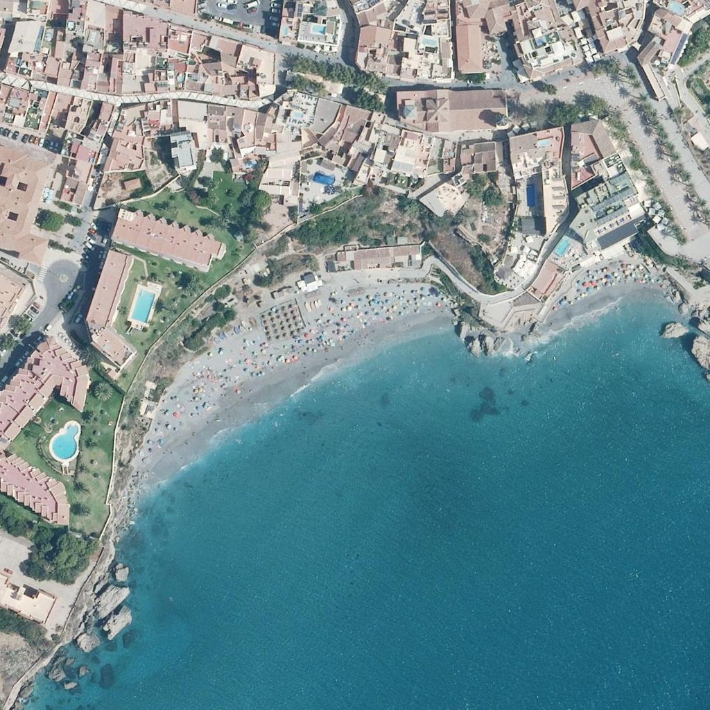 Aerial map of Playa la Caletilla