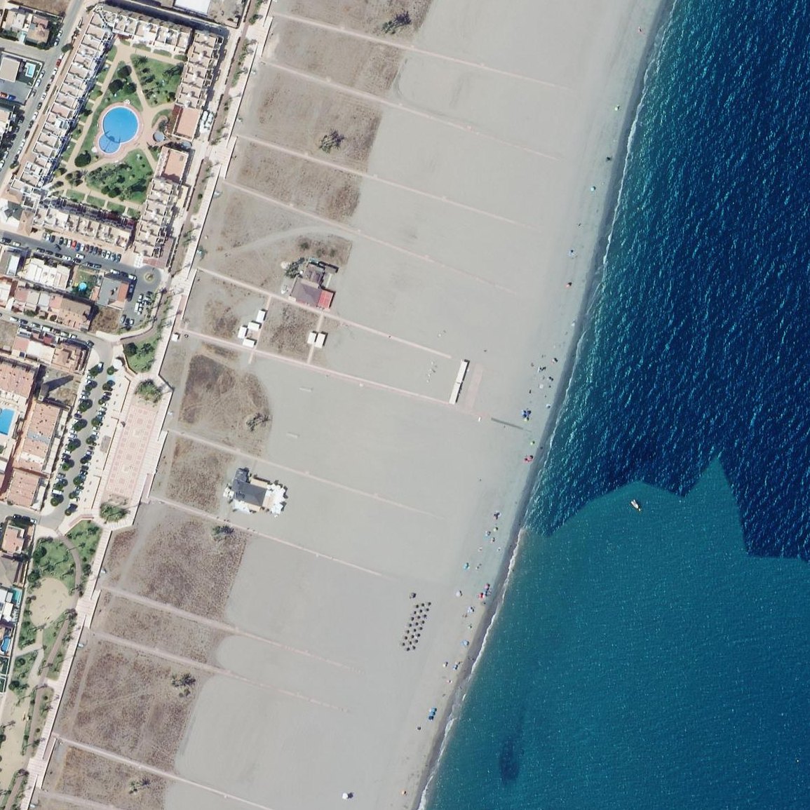 Aerial map of Playa La Caracola