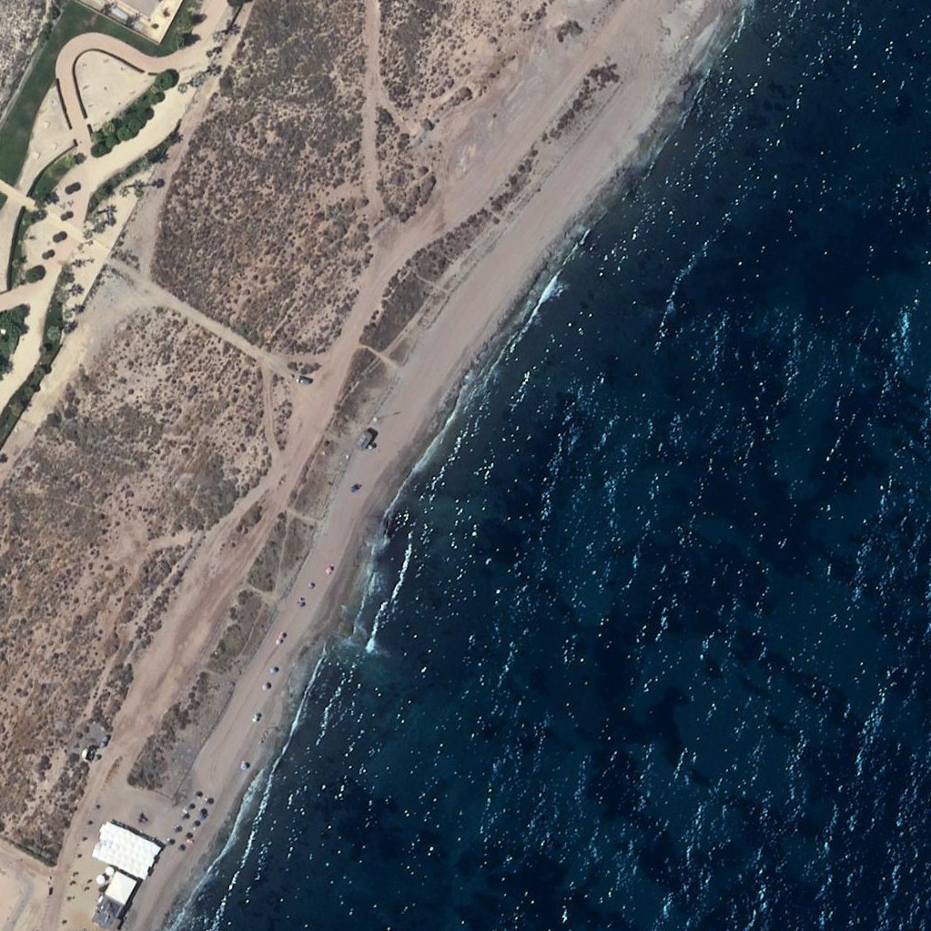 Aerial map of Playa la Entrevista