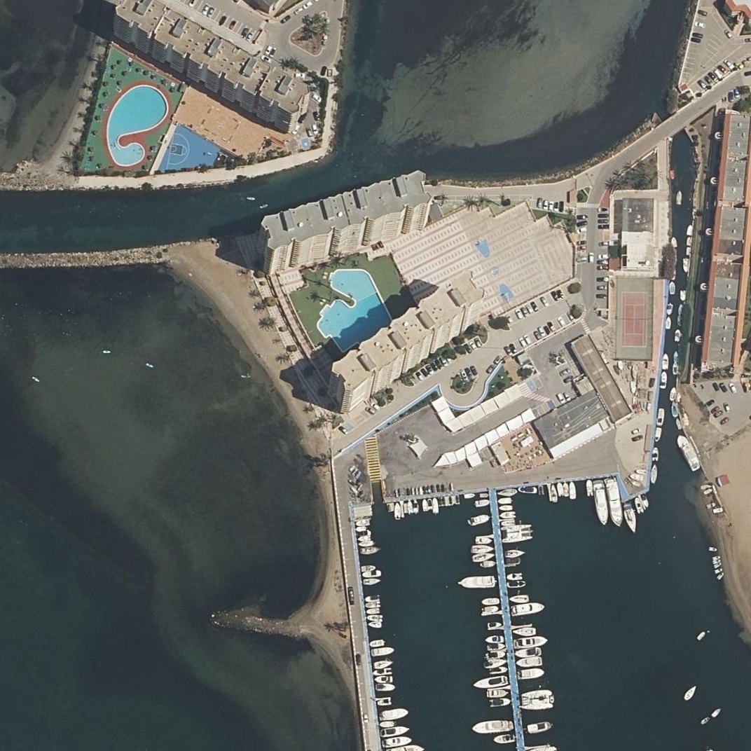 Aerial map of Playa la Gola