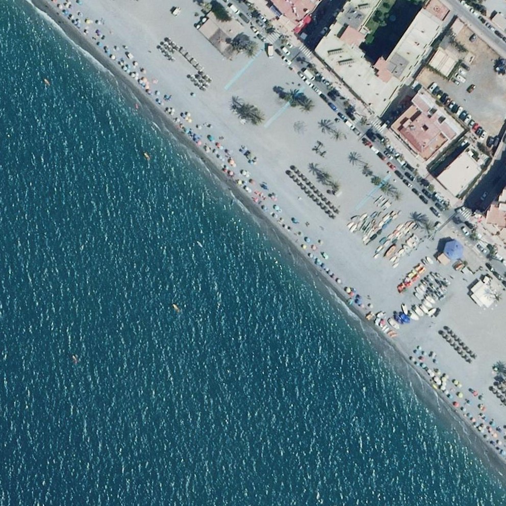Aerial map of Playa La Herradura