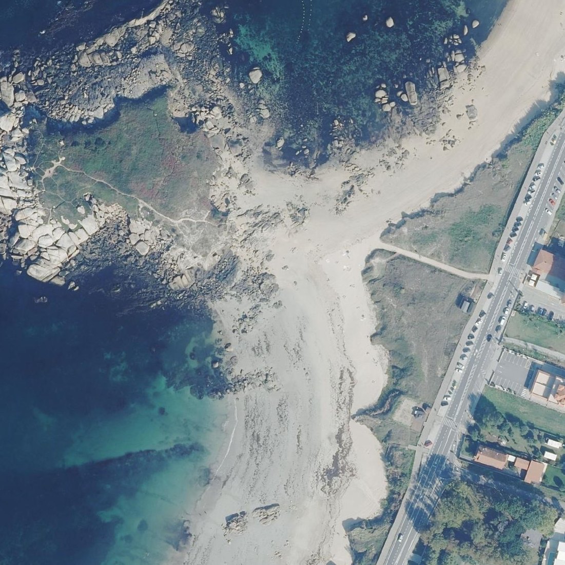 Aerial map of Playa La Lanzada