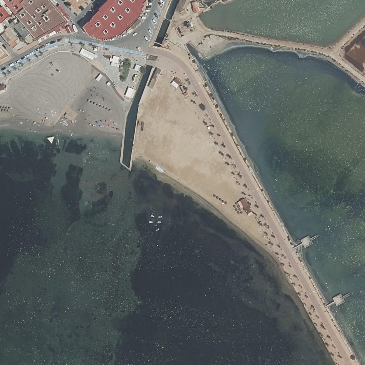 Aerial map of Playa La Mota