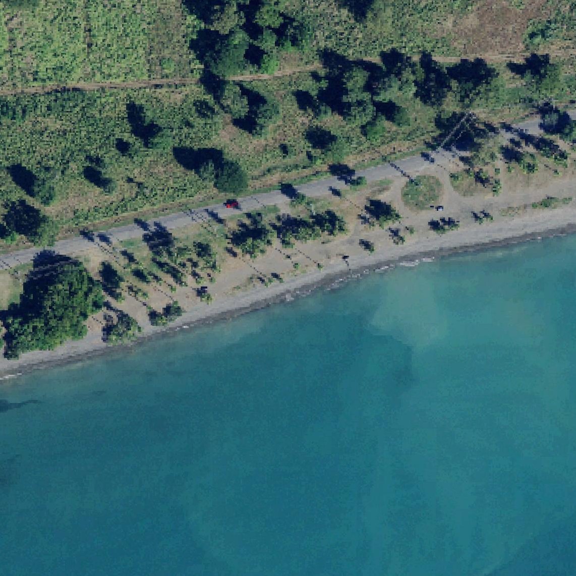 Aerial map of Playa La Ochenta