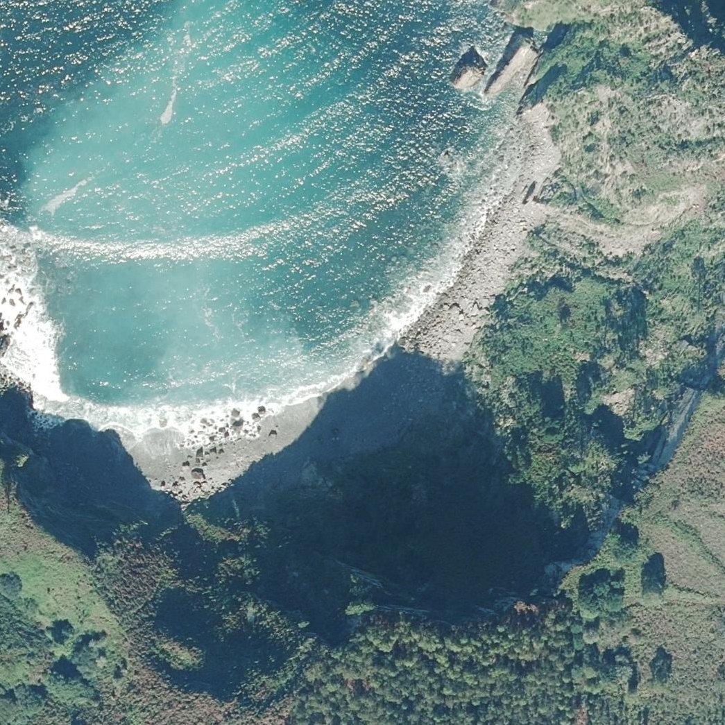 Aerial map of Playa la Olla