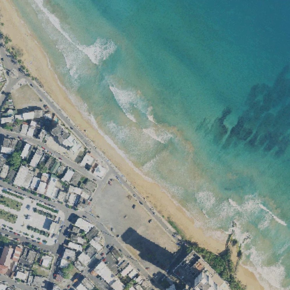 Aerial map of Playa La Pared