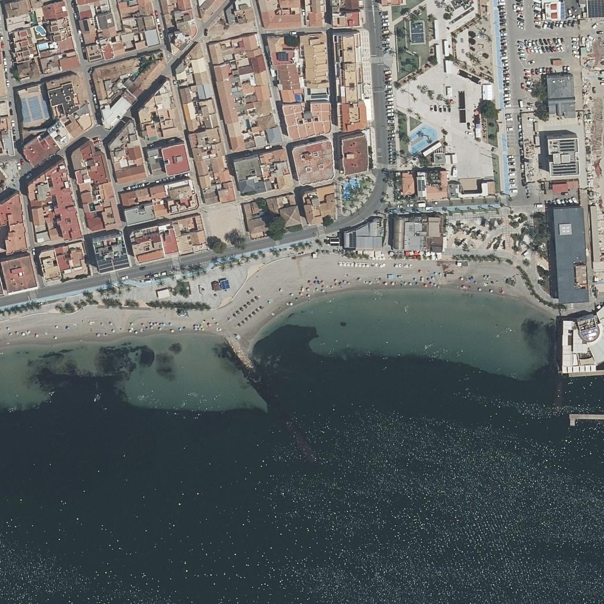 Aerial map of Playa la Puntica
