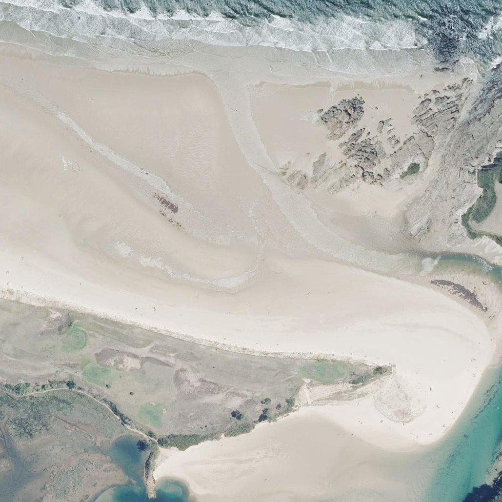 Aerial map of Playa La Rabia