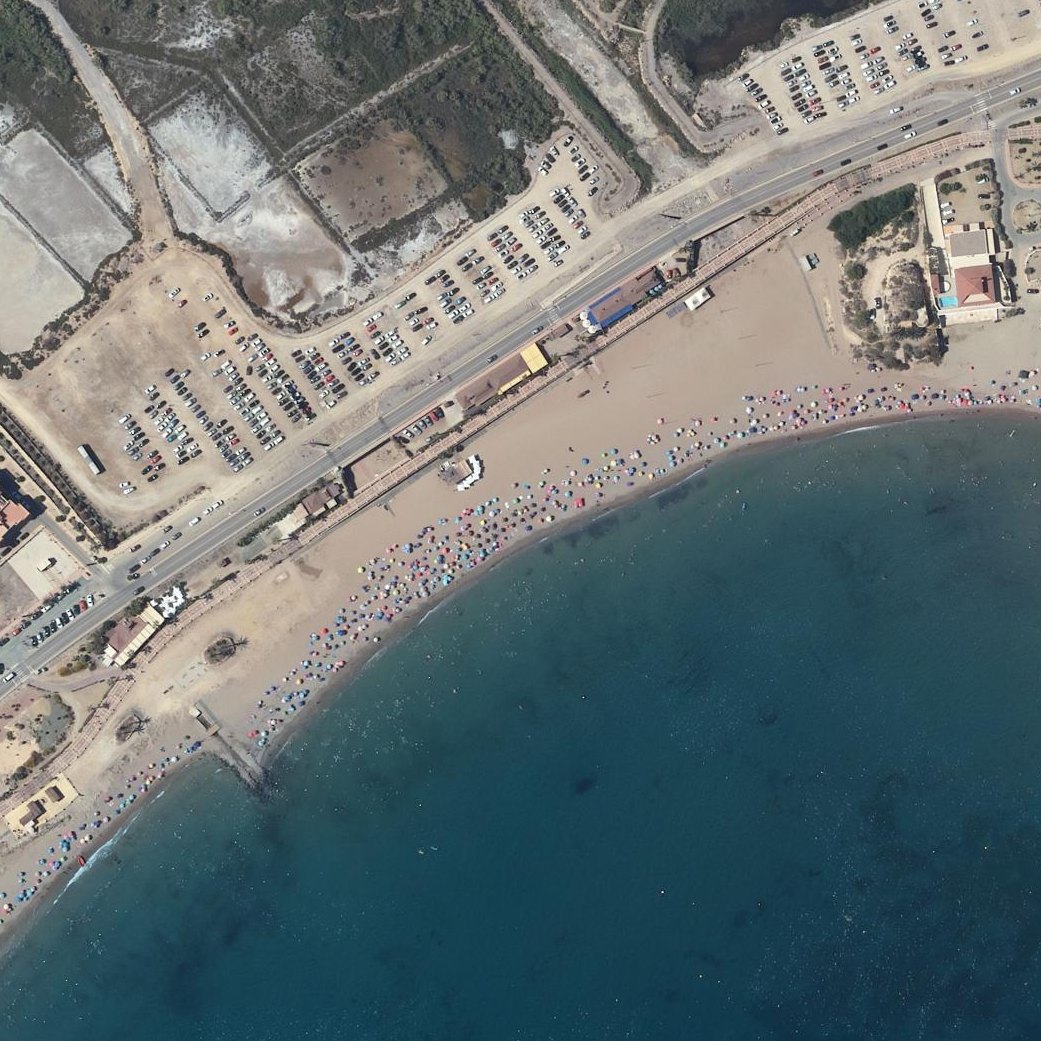 Aerial map of Playa la Serena