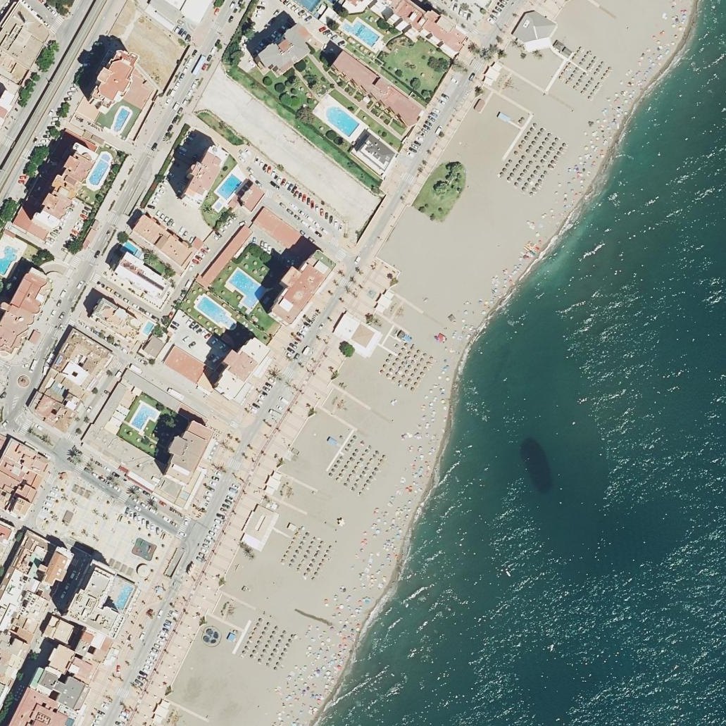Aerial map of Playa La Sirena