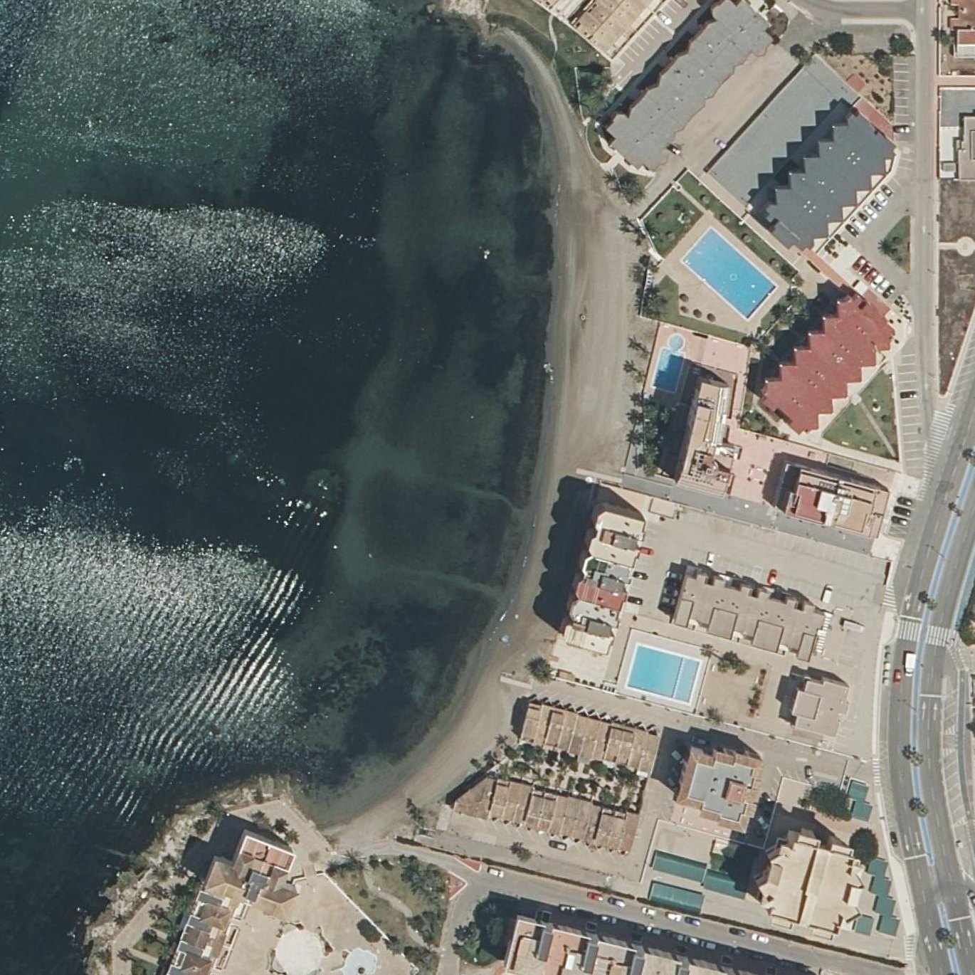 Aerial map of Playa las Antillas