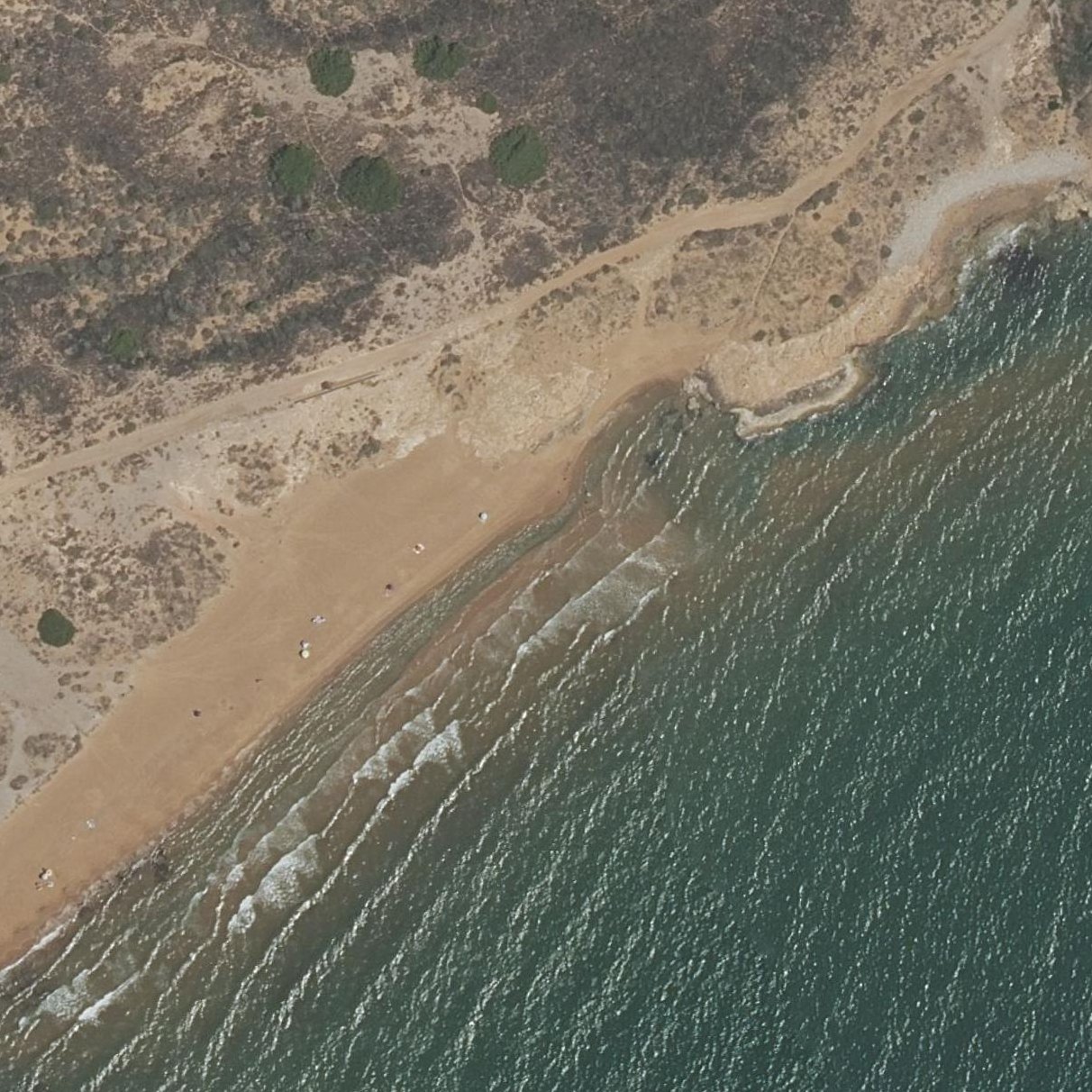 Aerial map of Playa las Cañas
