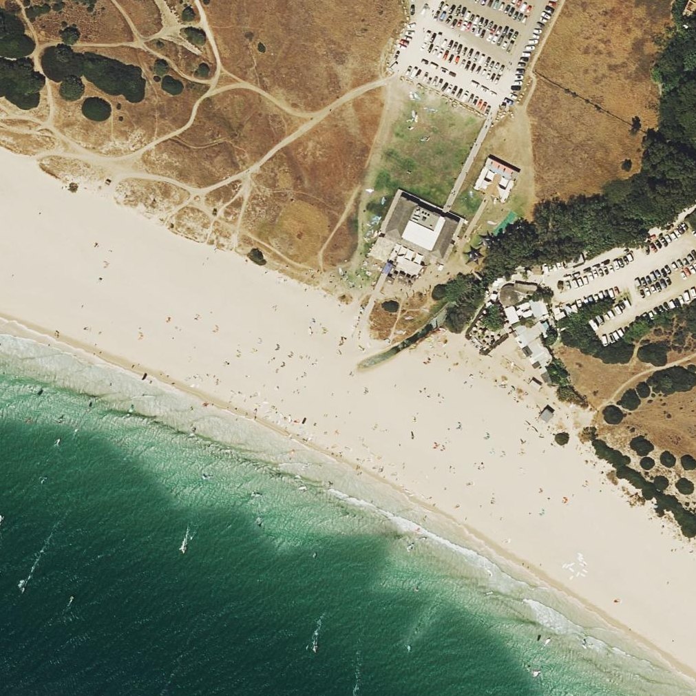 Aerial map of Playa Las Dunas Algeciras