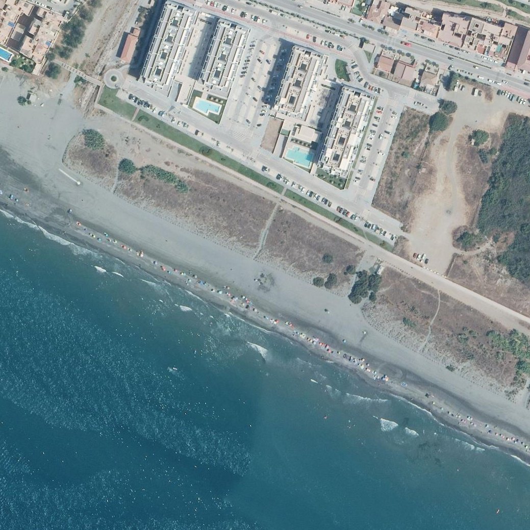 Aerial map of Playa las Dunas