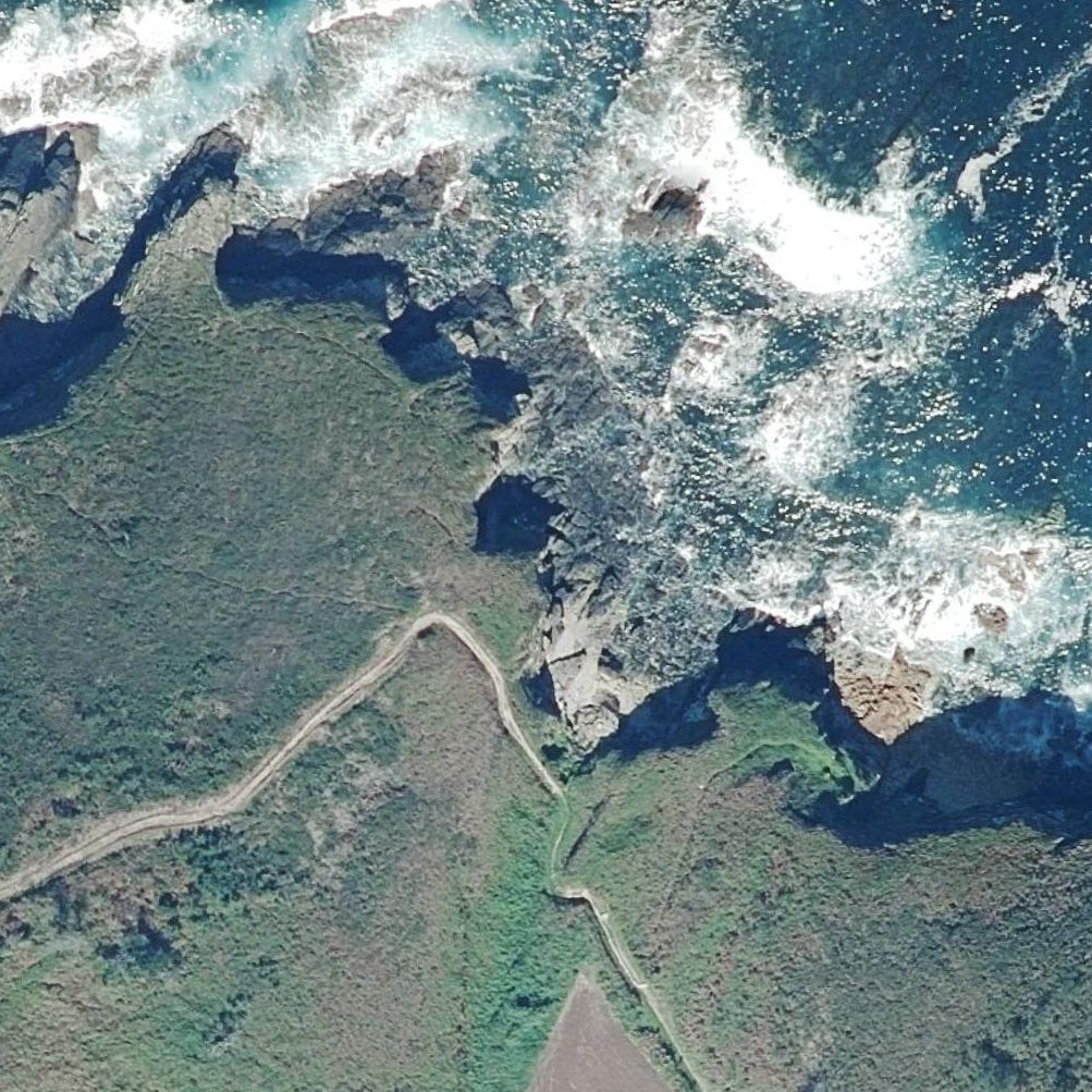 Aerial map of Playa las Rubias