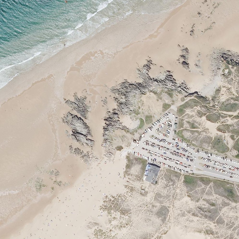 Aerial map of Playa Liencres