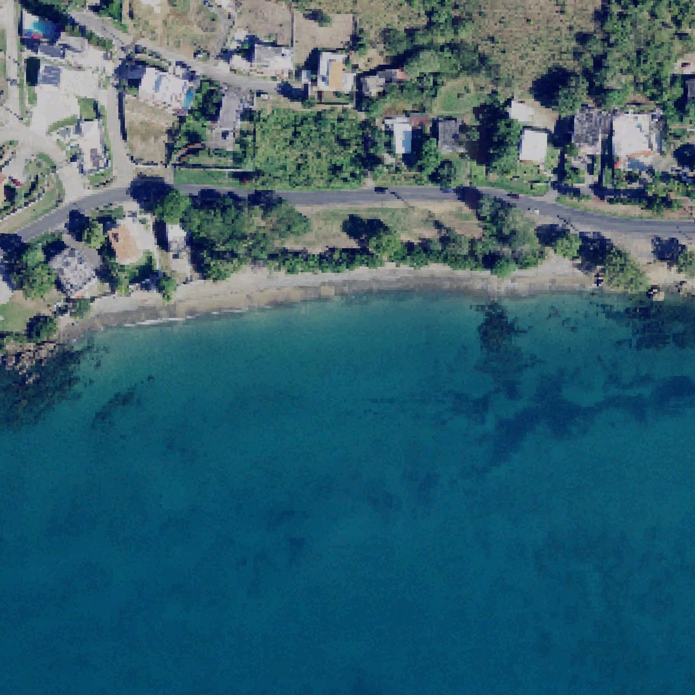 Aerial map of Playa Los Hoteles