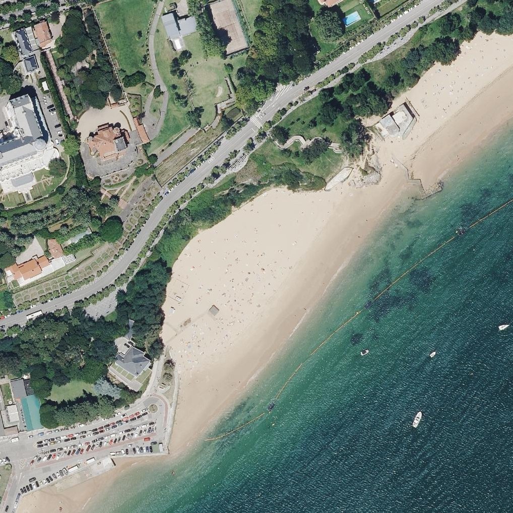 Aerial map of Playa Los Peligros