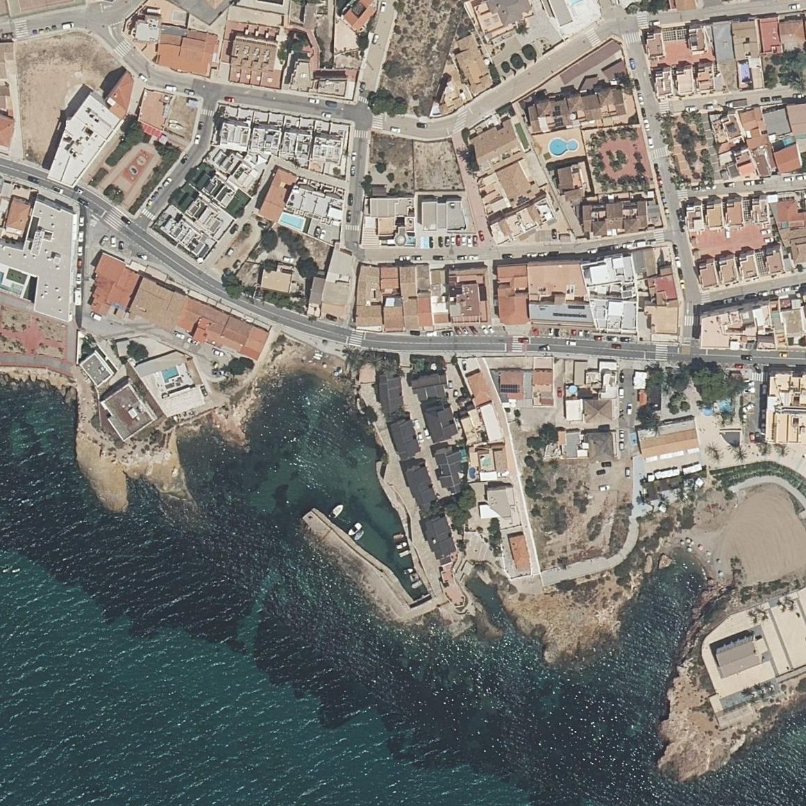 Aerial map of Playa Maestro Romero