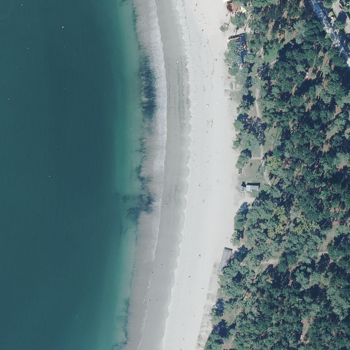 Aerial map of Playa Magdalena