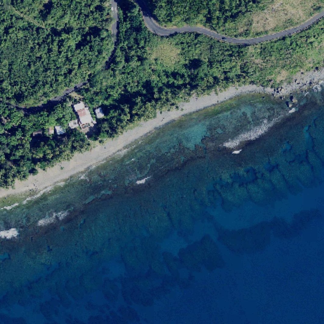 Aerial map of Playa Mala Pascua