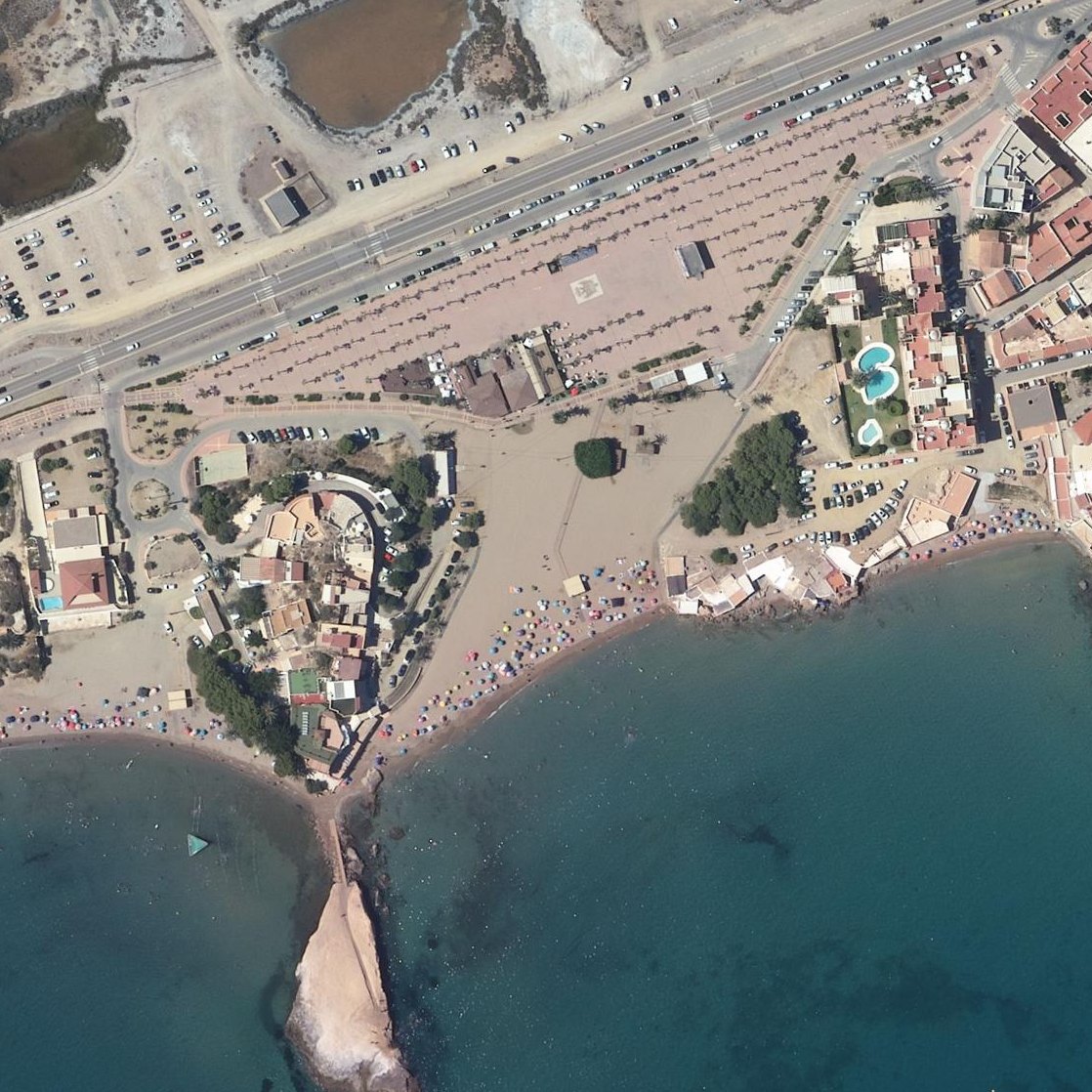 Aerial map of Playa Mar Rabiosa