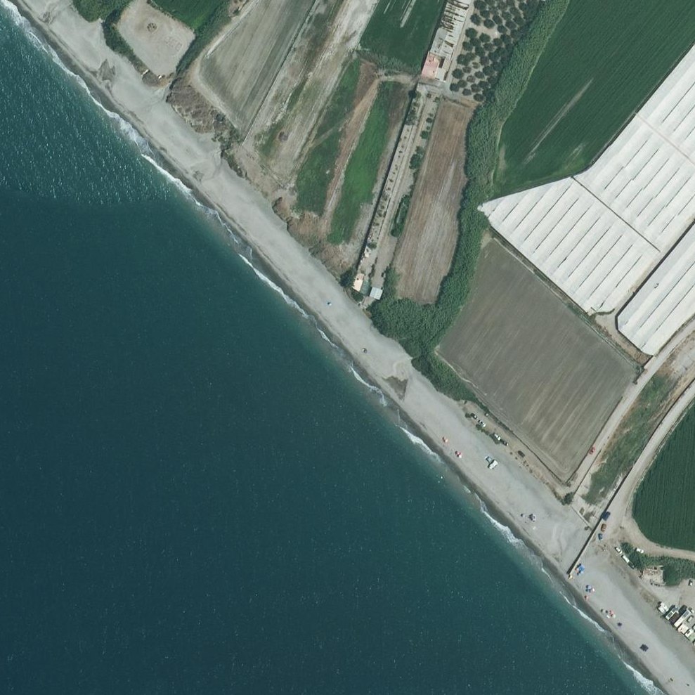 Aerial map of Playa Maruja