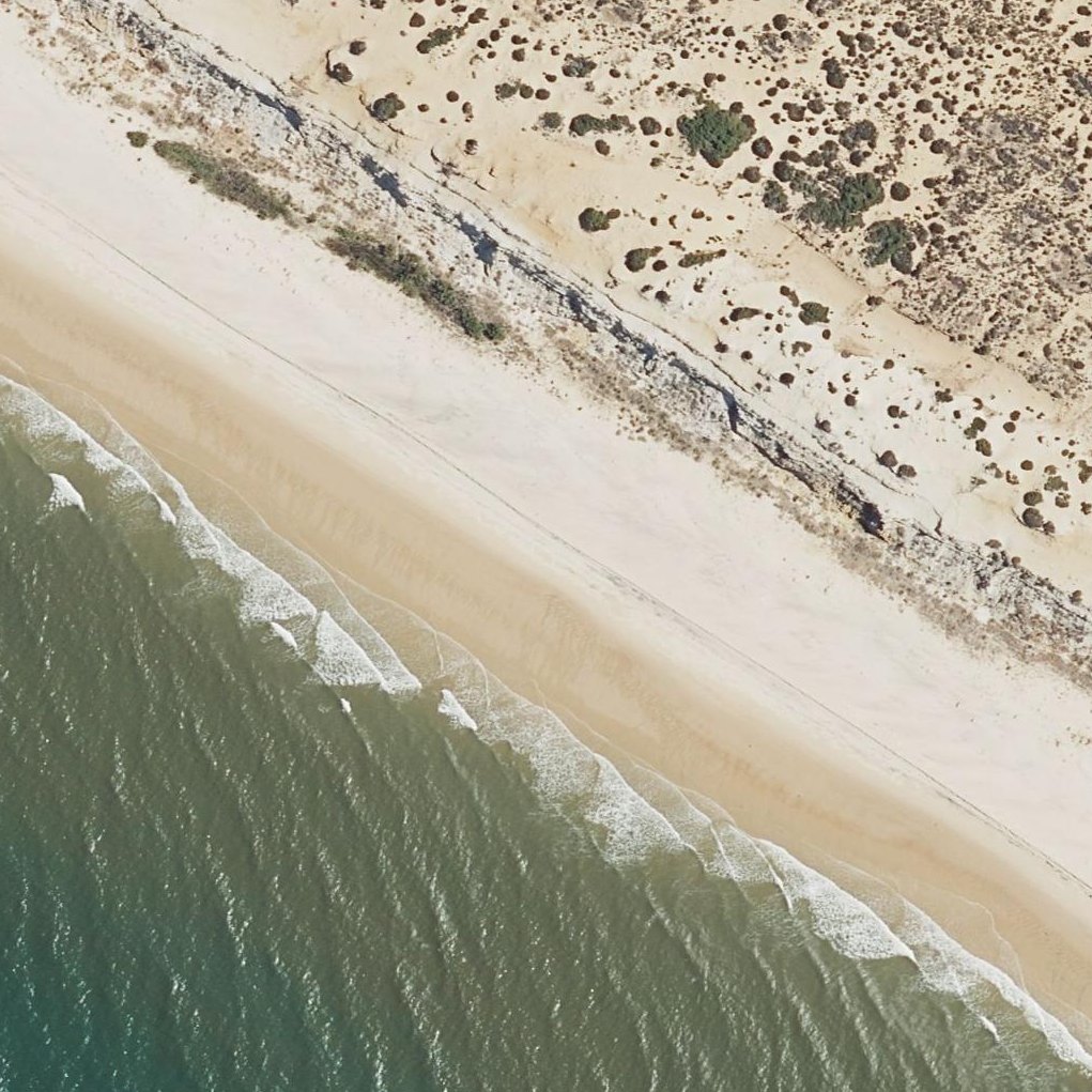 Aerial map of Playa Mata del Difunto