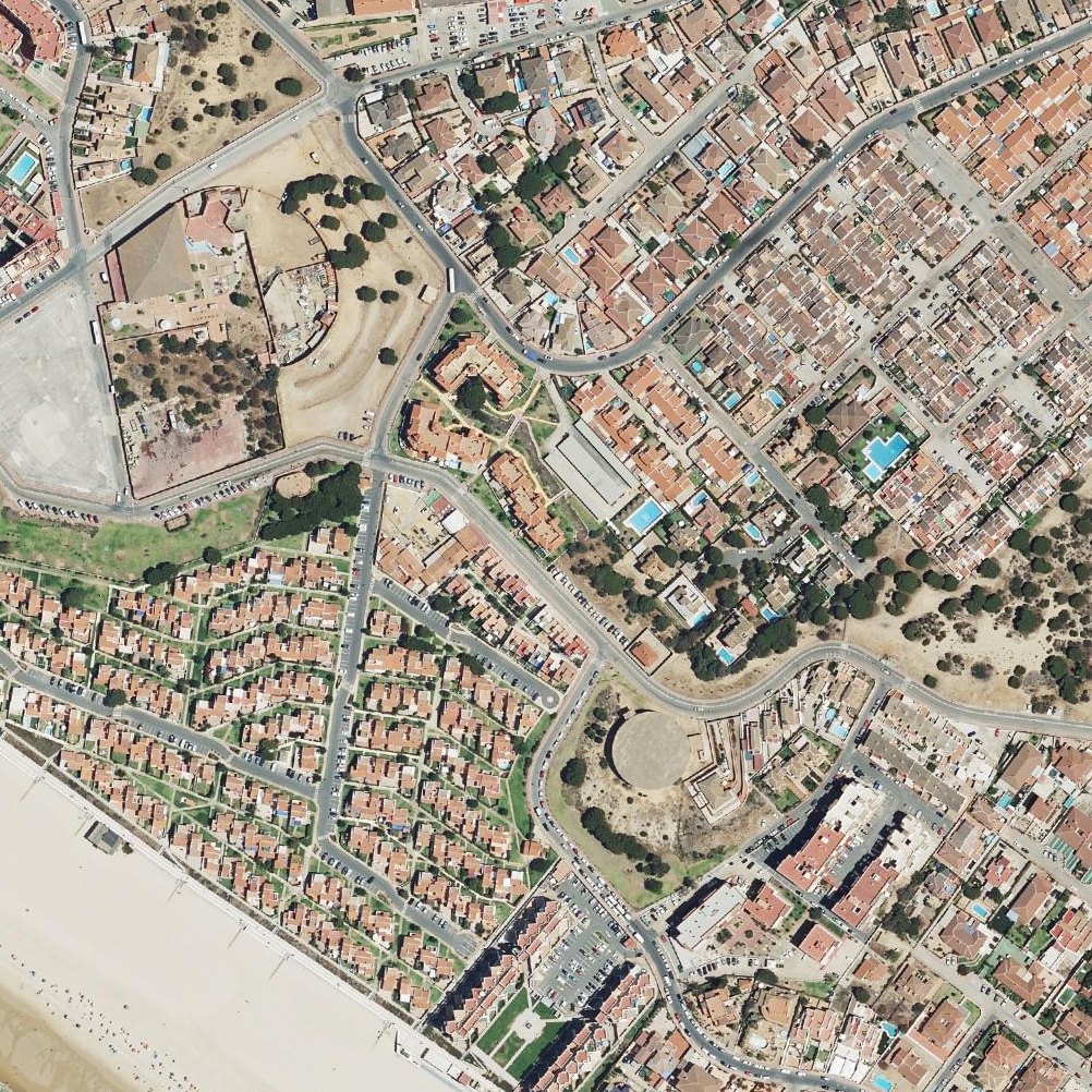 Aerial map of Playa Matalascañas