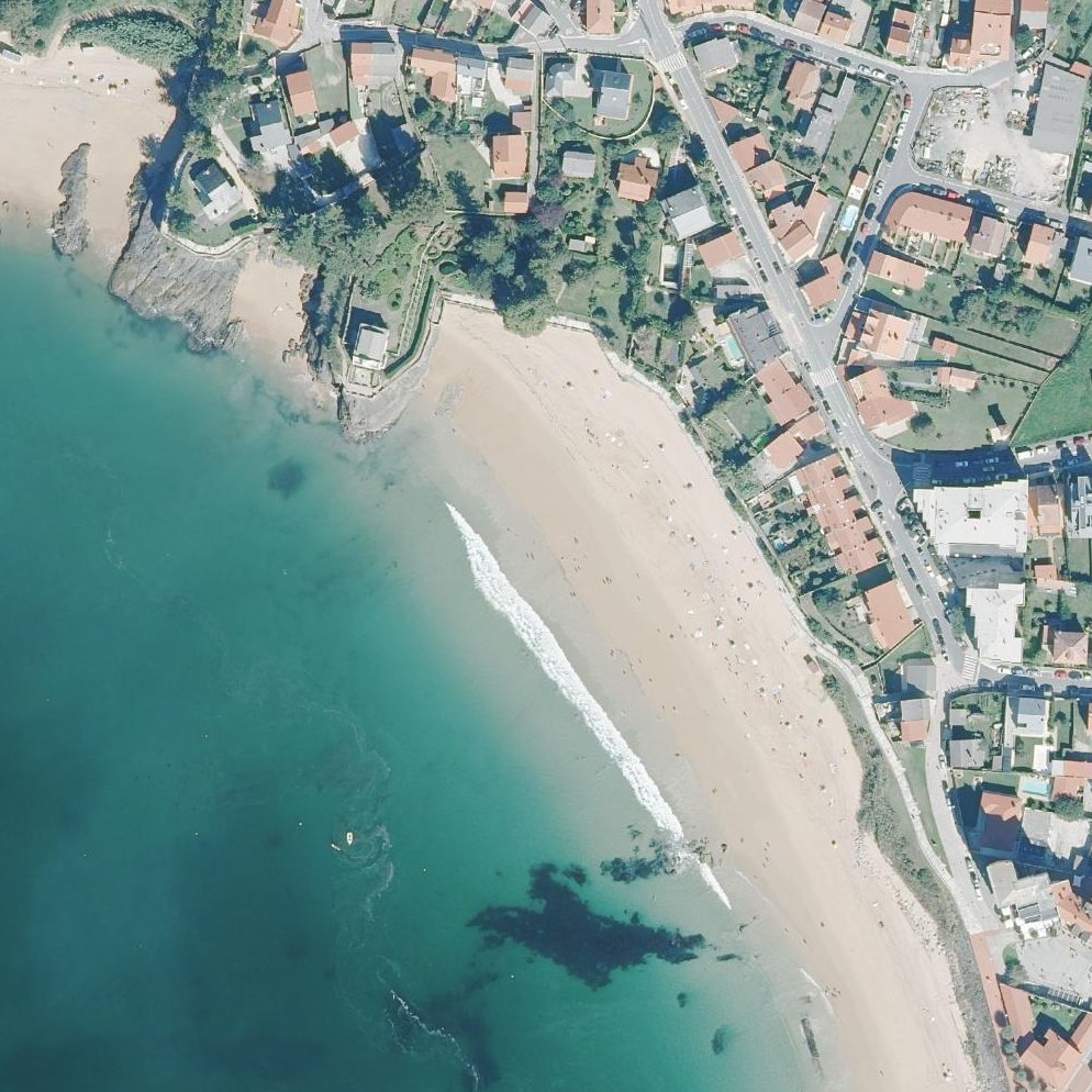 Aerial map of Playa Mera