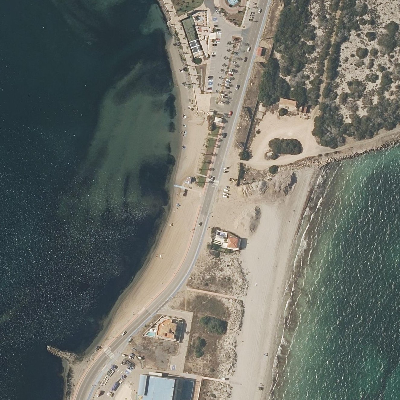 Aerial map of Playa Mistral
