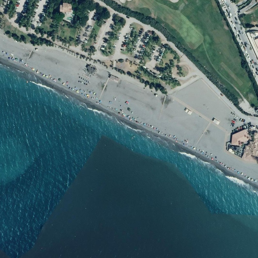 Aerial map of Playa Motril