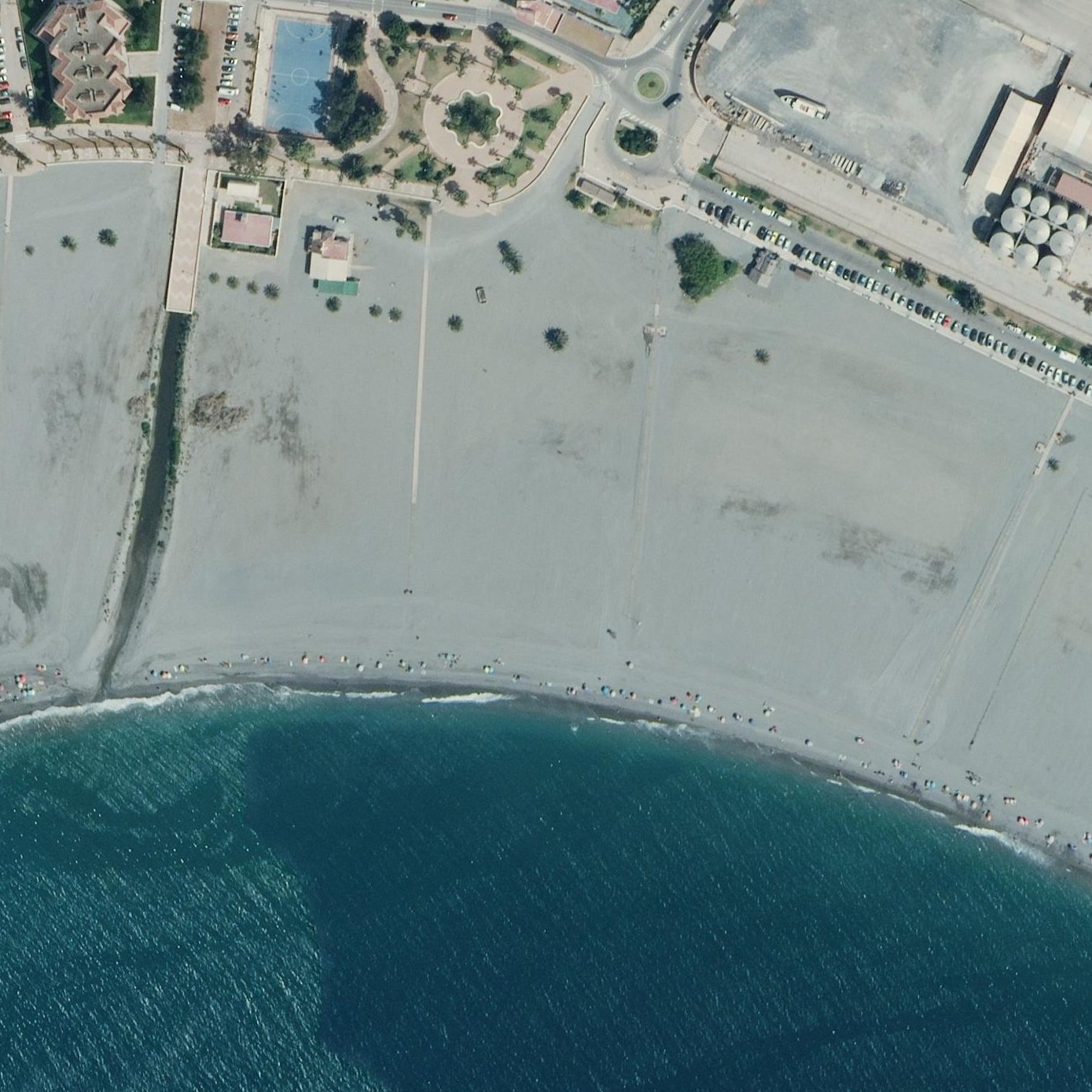 Aerial map of Playa Motril