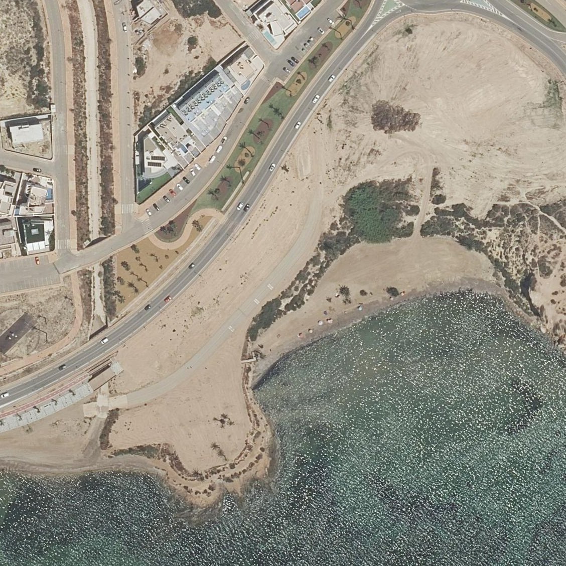 Aerial map of Playa Negra
