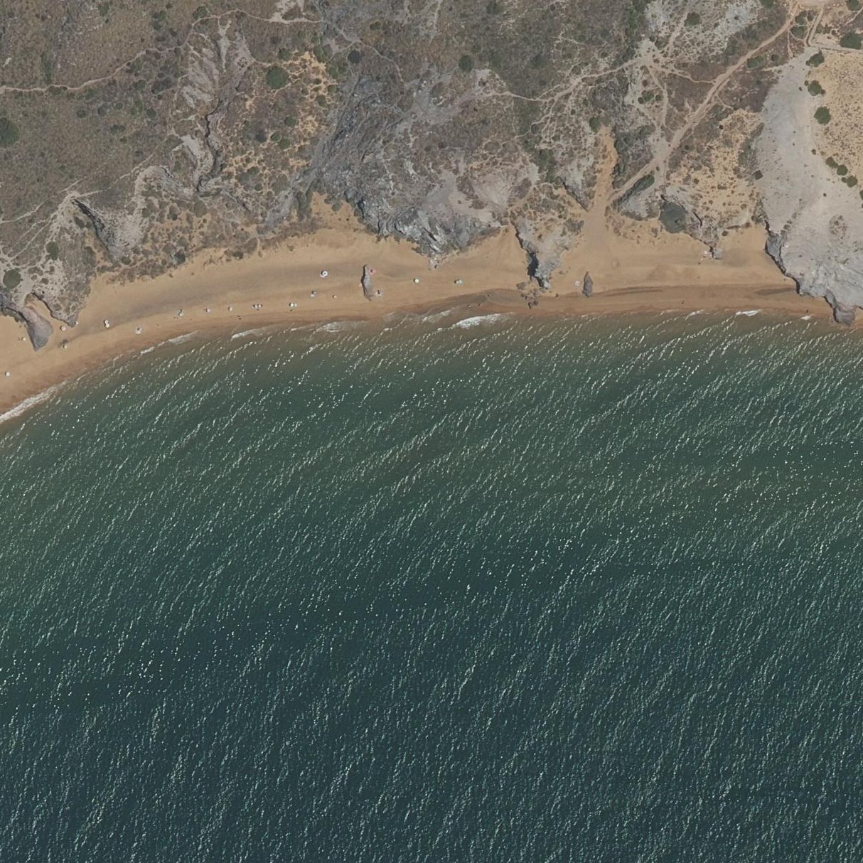 Aerial map of Playa Negrete