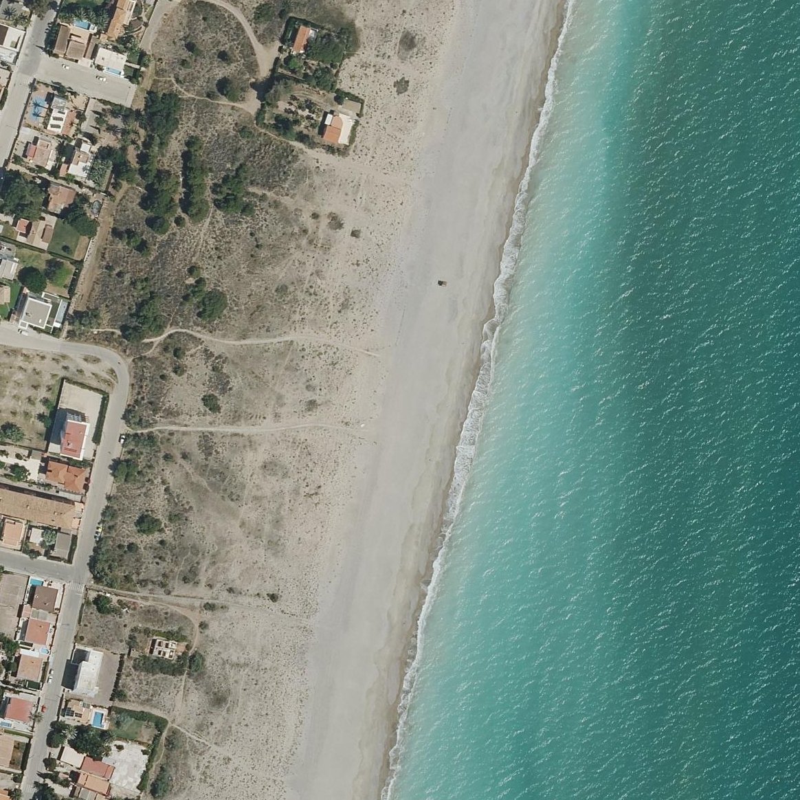 Aerial map of (Playa Nudista)