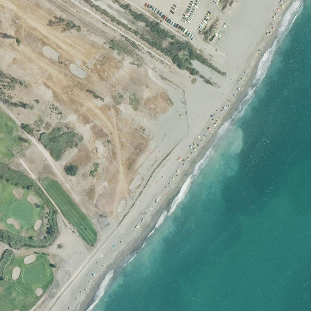 Aerial map of Playa nudista Guadalmar