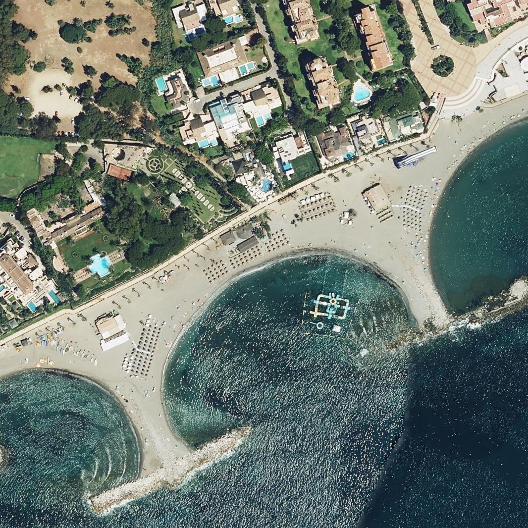 Aerial map of Playa Nueva Andalucía