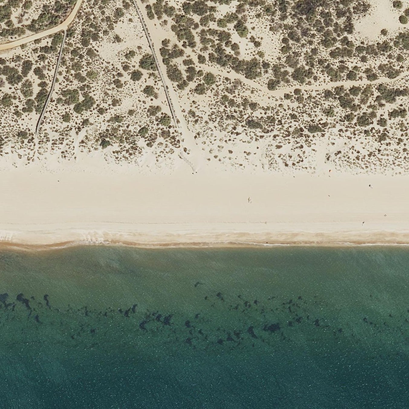 Aerial map of Playa Nueva Umbría