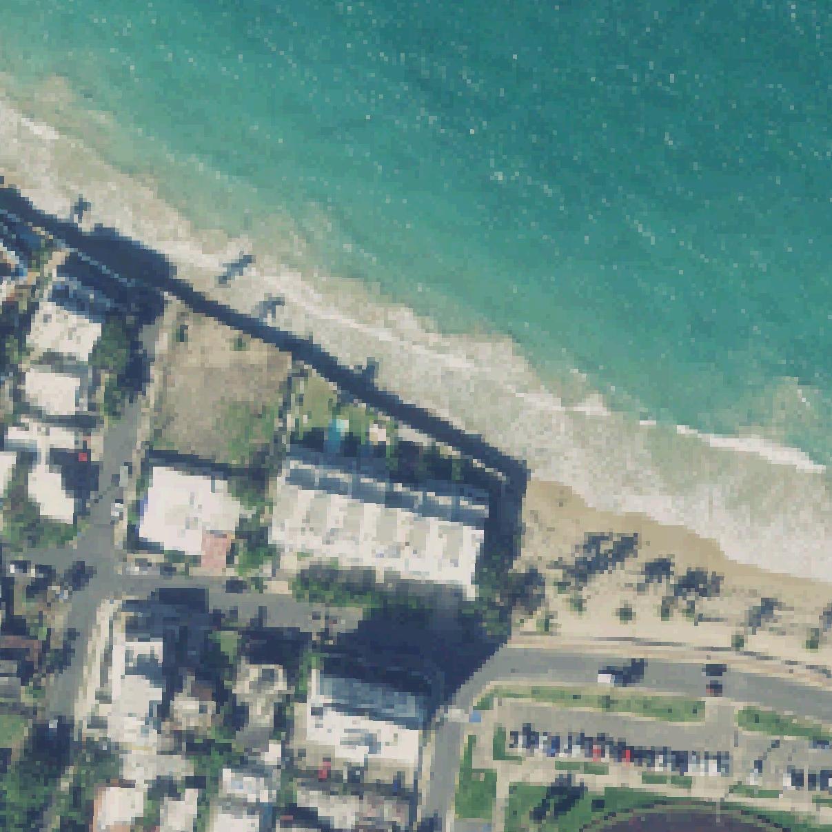 Aerial map of Playa Ocean Park