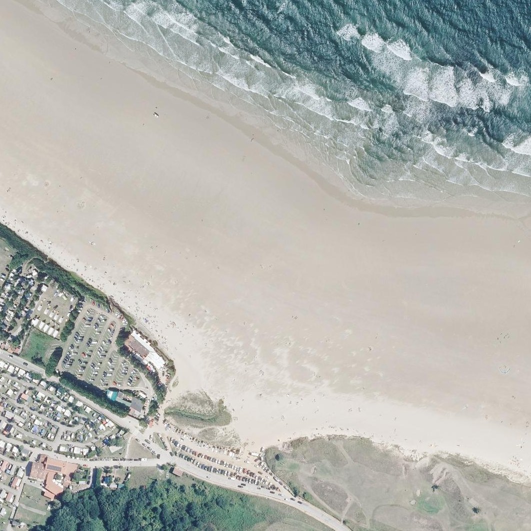Aerial map of Playa Oyambre