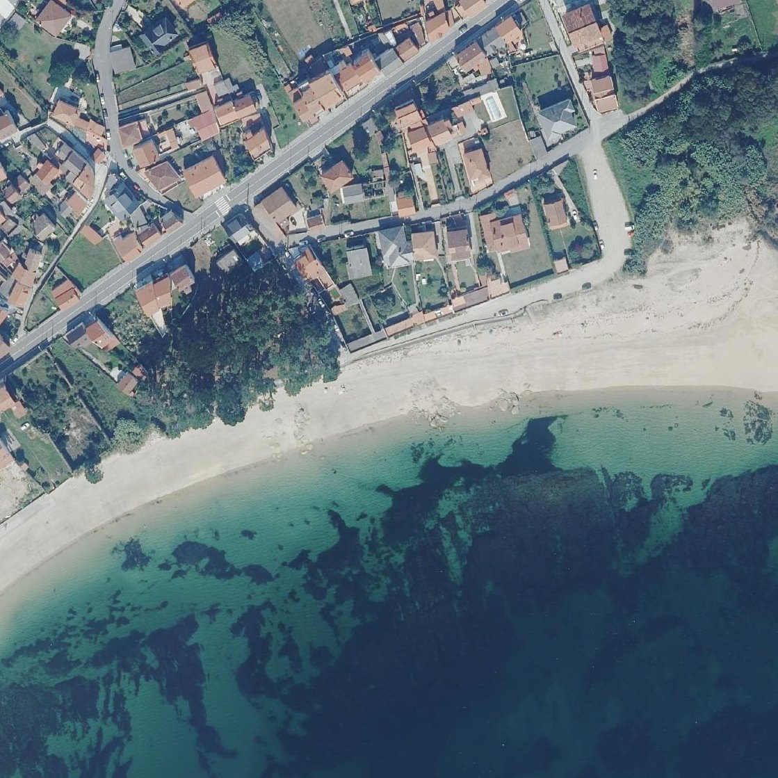 Aerial map of Playa Palmeira
